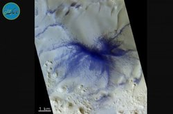  عنکبوت آبی  روی سطح مریخ!