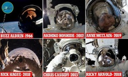 آلبوم عکس سلفی‌های فضانوردان منتشر شد+عکس