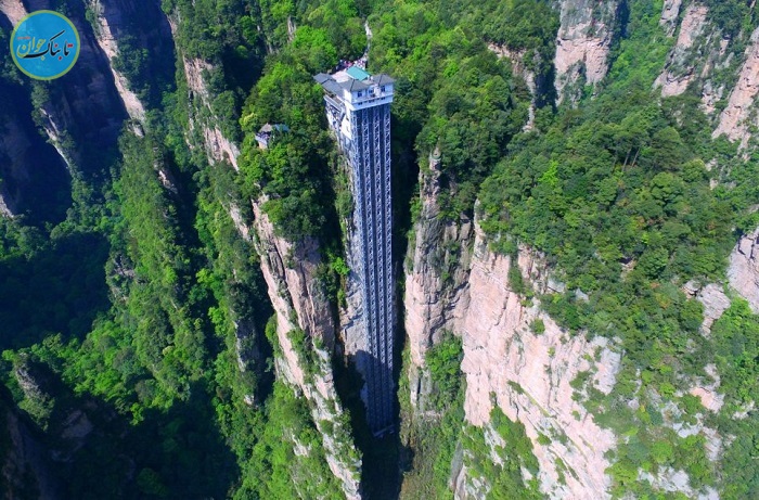 صد اژدها، بلندترین آسانسور فضای باز در دنیا