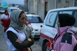 هدیه تهرانی در گلستان سیل زده حاضر شد