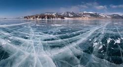 آهنگ سازی جالب با یخ‌های دریاچه بایکال + فیلم