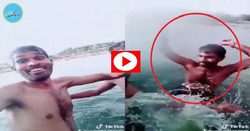 سلفی مرگبار پسرعموهای هندوستانی در دریاچه! +فیلم