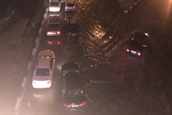 رگبار و رعد و برق در تهران منجر به آب ماندگی موقتی شد