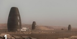 ساخت خانه های تخم مرغی در مریخ با چاپگر سه بعدی