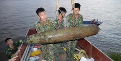خنثی سازی «بمب ۲۸۰ کیلوگرمی آمریکایی» در ویتنام
