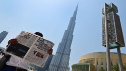 نخستین گزارش خبرنگاران اسرائیلی از مقابل برج خلیفه دبی