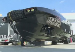 خودروی آبی خاکی روسیه در نمایشگاه نظامی مسکو + فیلم
