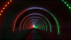 راه‌اندازی بزرگترین تونل نوری ایران در بوستان نهج البلاغه