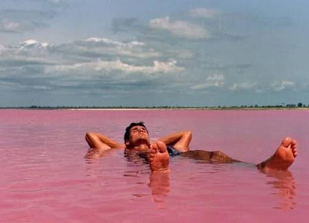 دریاچه زیبای صورتی در ایران! دریاچه زیبای صورتی در ایران!