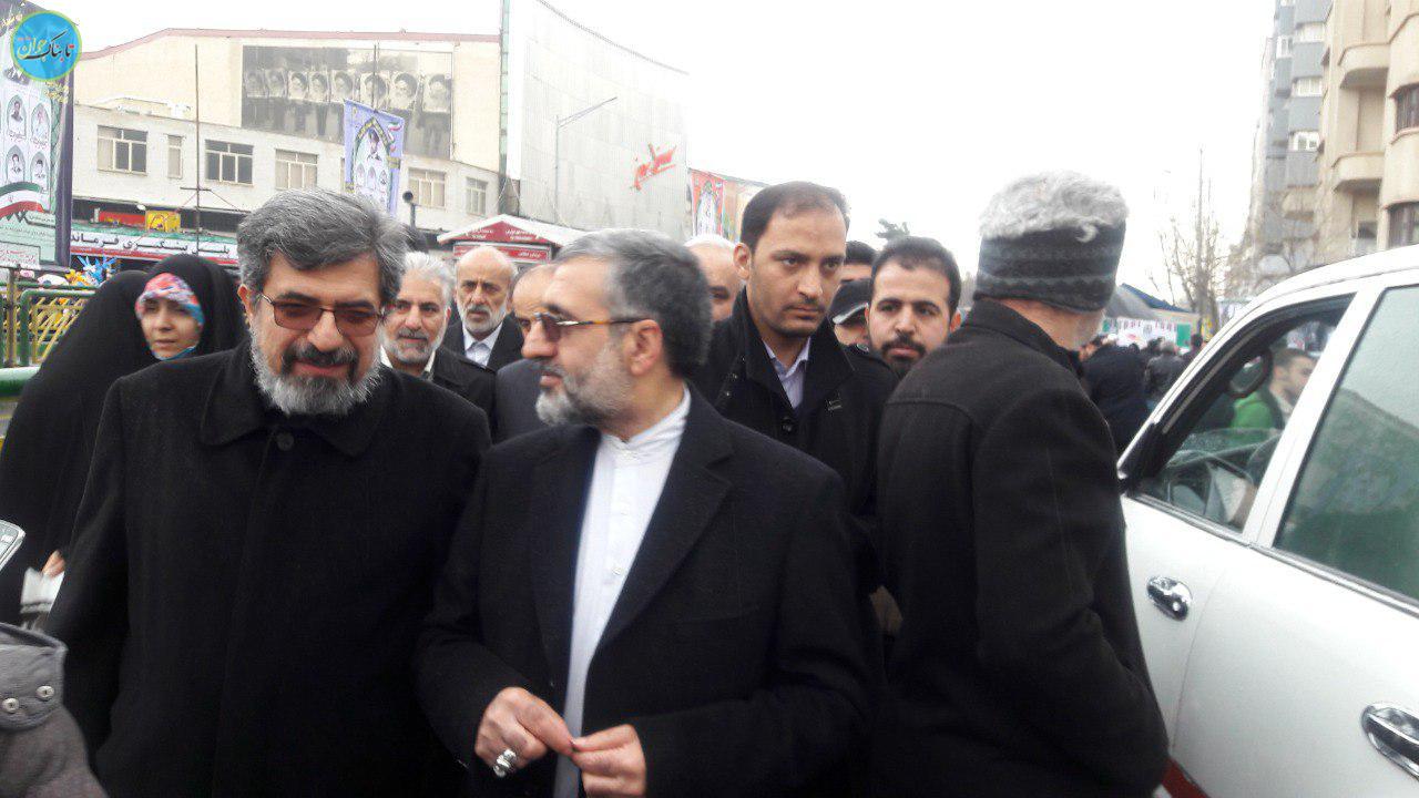 چهره ها و شخصیت ها در راهپیمایی امروز+ تصاویر