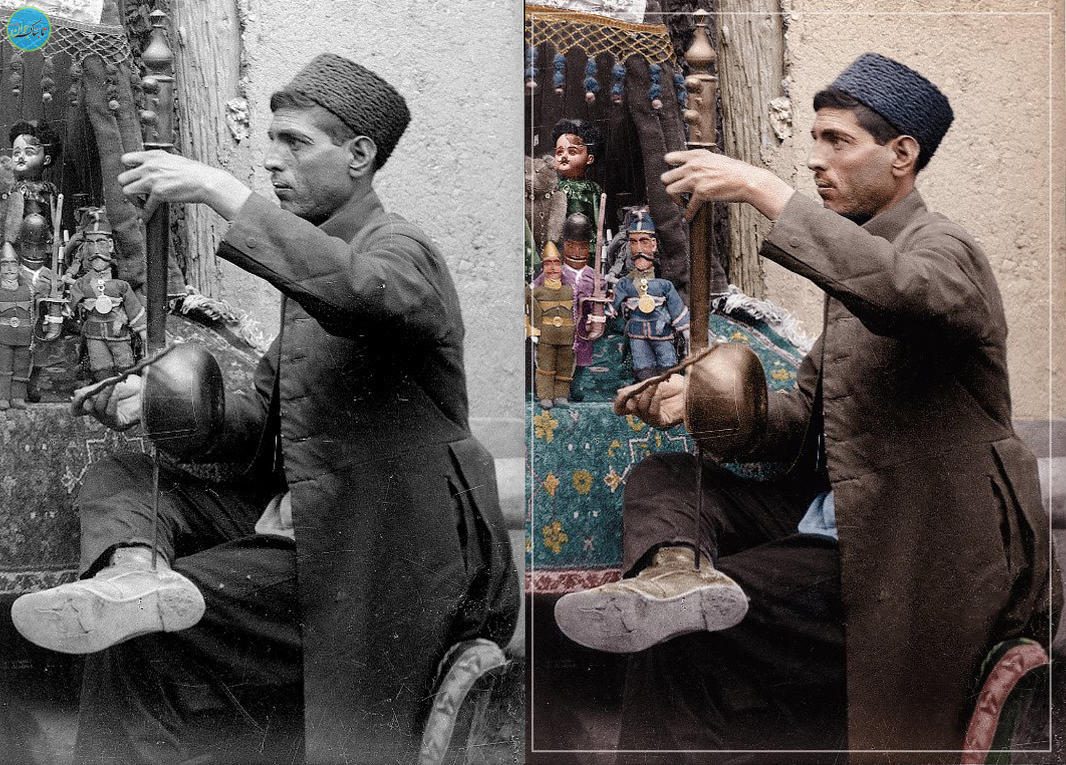 رنگ بازی در عکس‌های تاریخی؛ قاجارها رنگی شدند!/مورد عجیب اردشیر زاهدی و دروازه دولت وقتی که بود