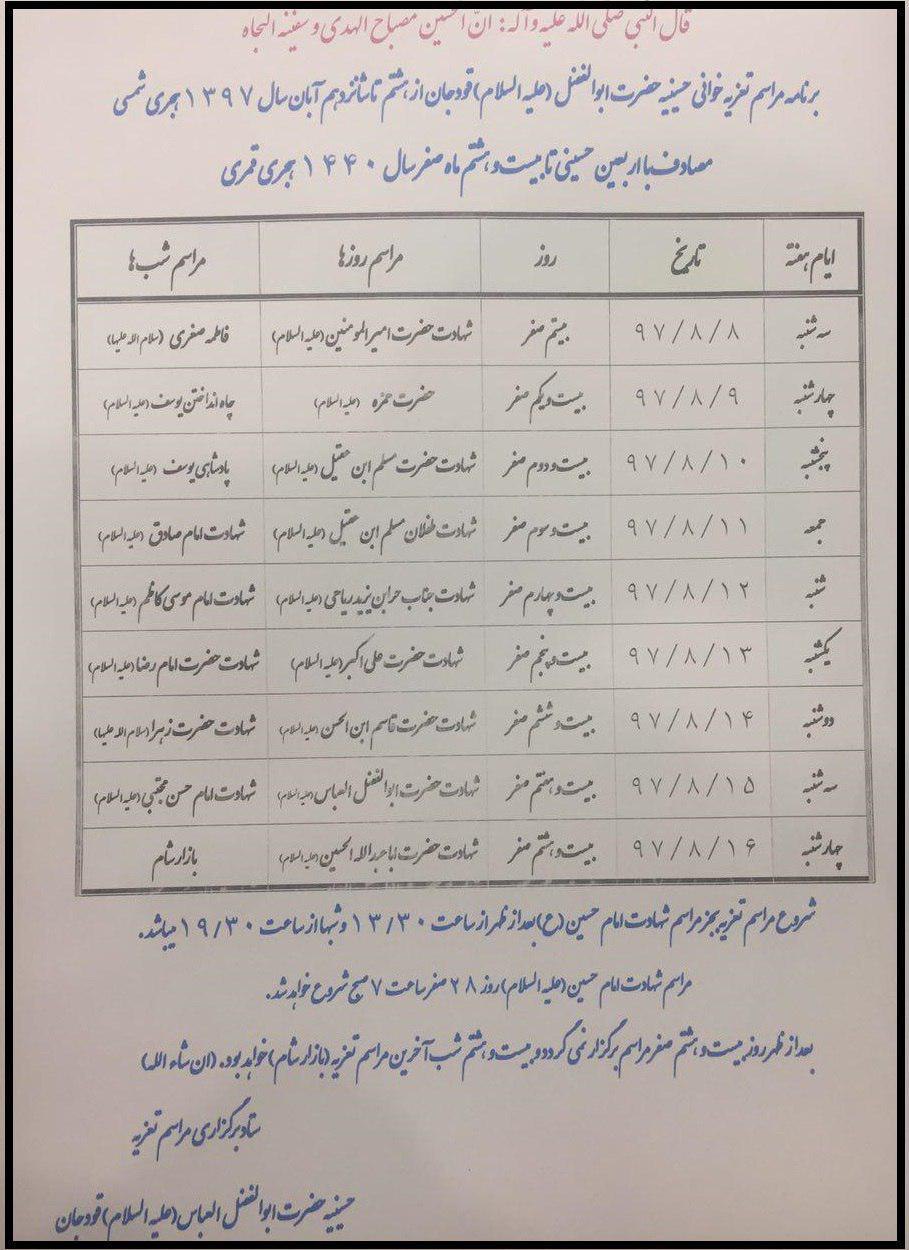 شکوه تعزیه در قودجان خوانسار