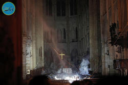 اولین تصاویر از داخل کلیسای نوتردام بعد از آتش سوزی