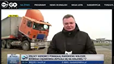 سرنوشت جالب راننده ایرانی پس از خراب شدن ماشینش در لهستان + فیلم