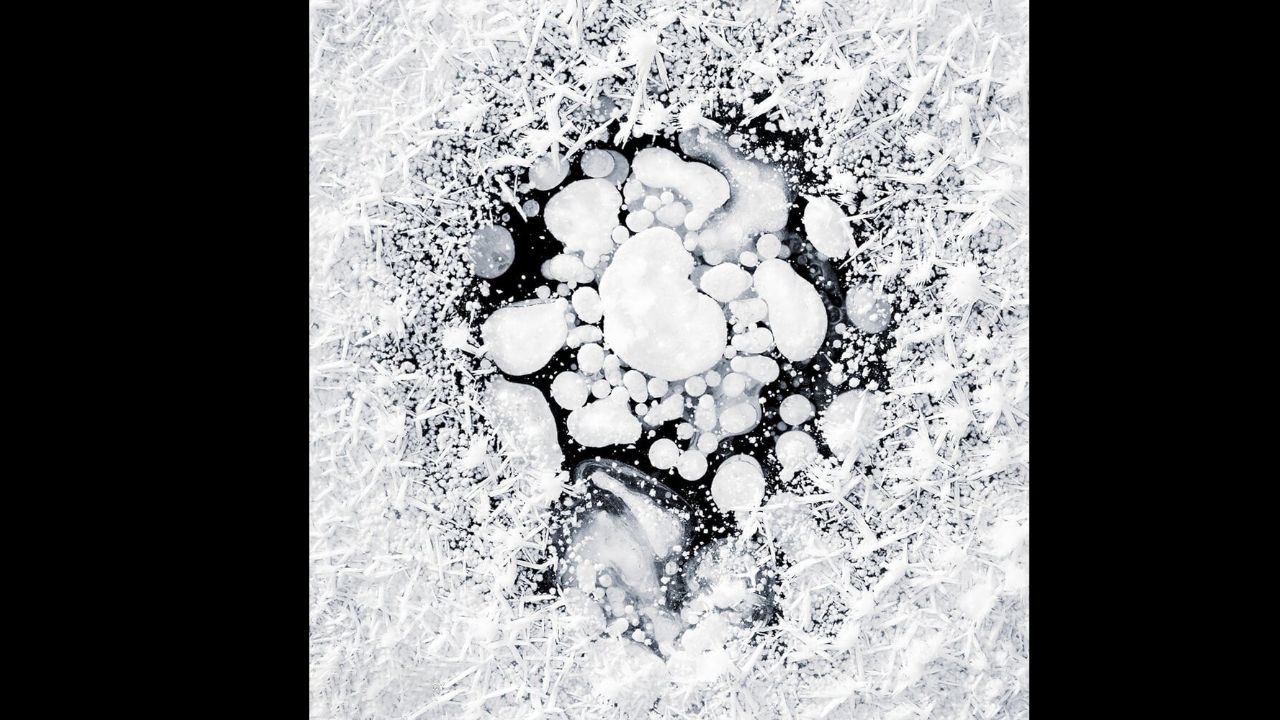  حباب‌های یخ‌زده متان