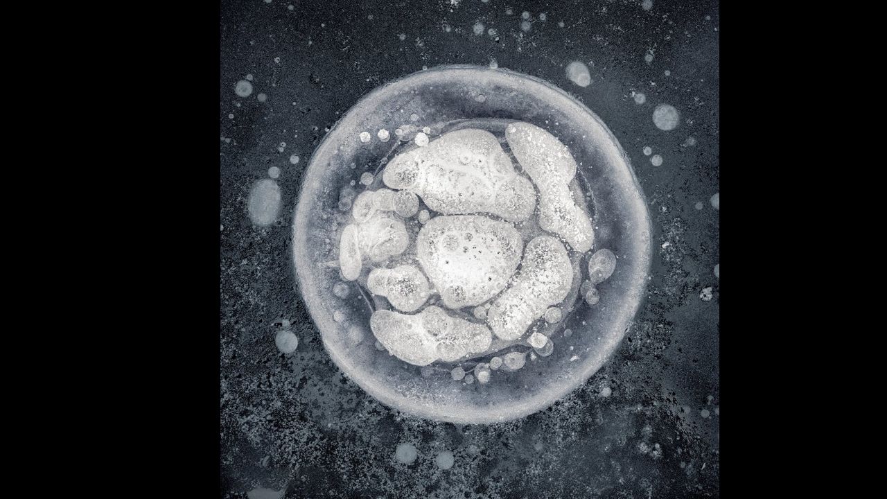  حباب‌های یخ‌زده متان