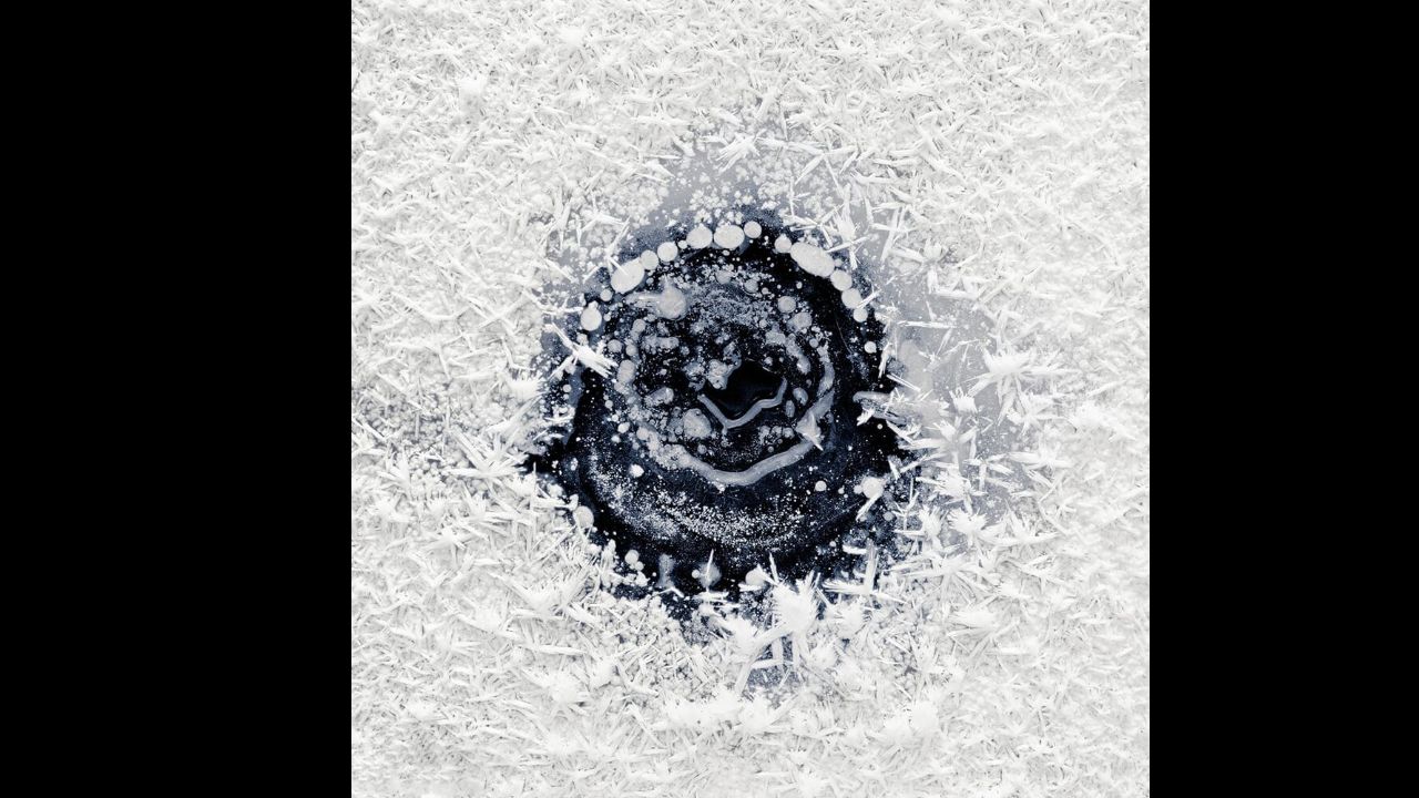  حباب‌های یخ‌زده متان