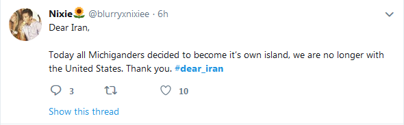 دلجویی مردم آمریکا از ملت ایران با هشتگ Dear_Iran#