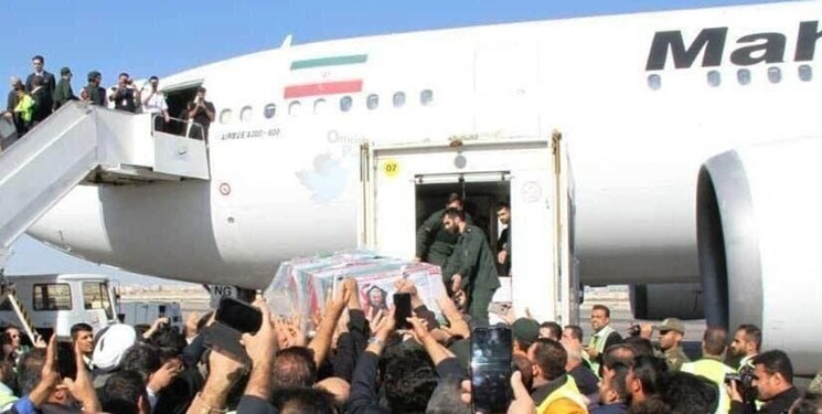 پیکر مطهر شهدای مقاومت، وارد تهران شد