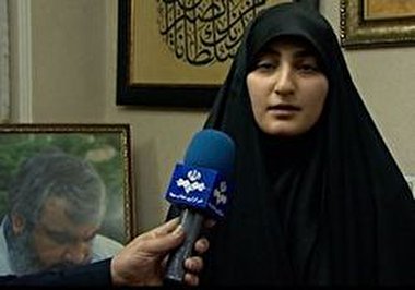 پیام دختر سردار قاسم سلیمانی به ترامپ + فیلم