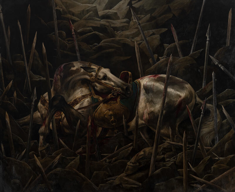 نقاشی حسن روح‌الامین که ۲۸۰ میلیون تومان چکش خورد