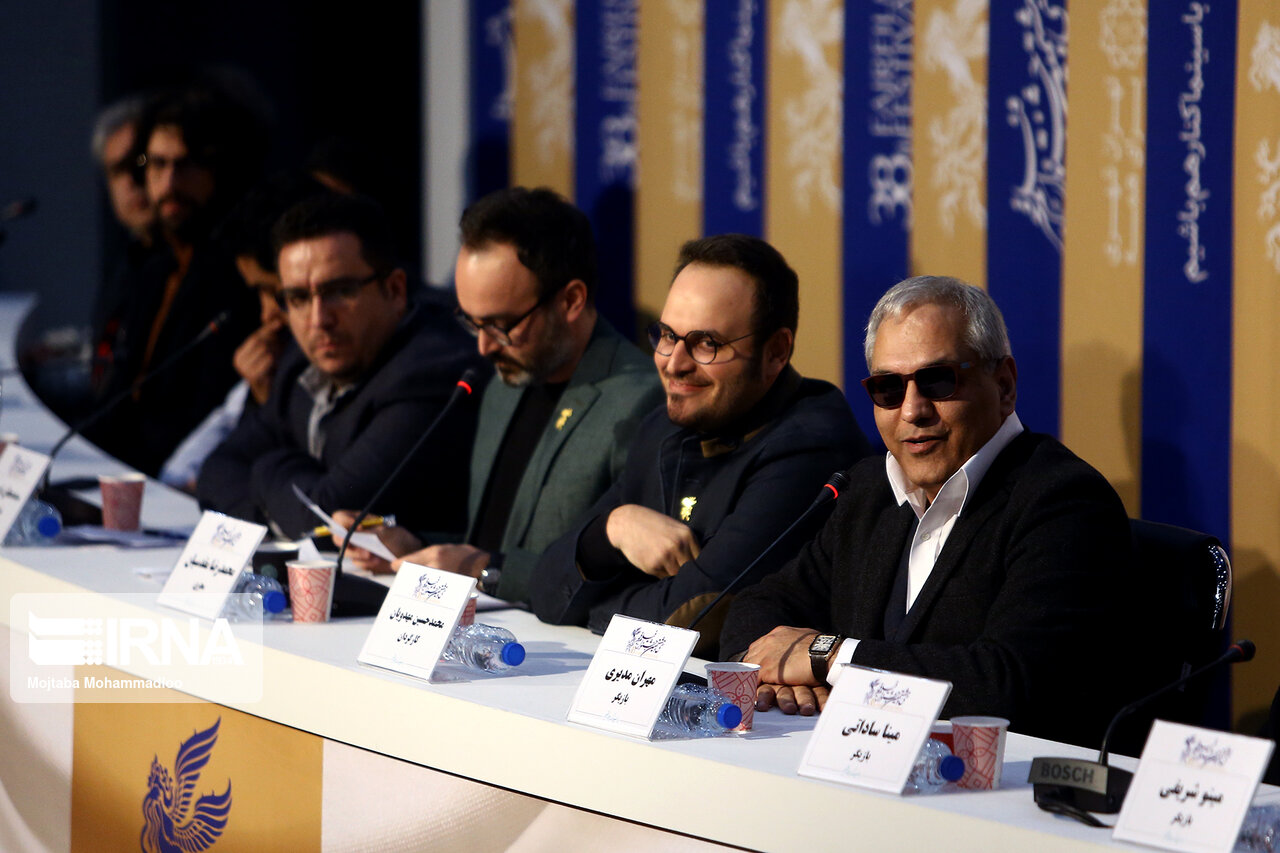 مهران مدیری در نشست فیلم درخت گردو