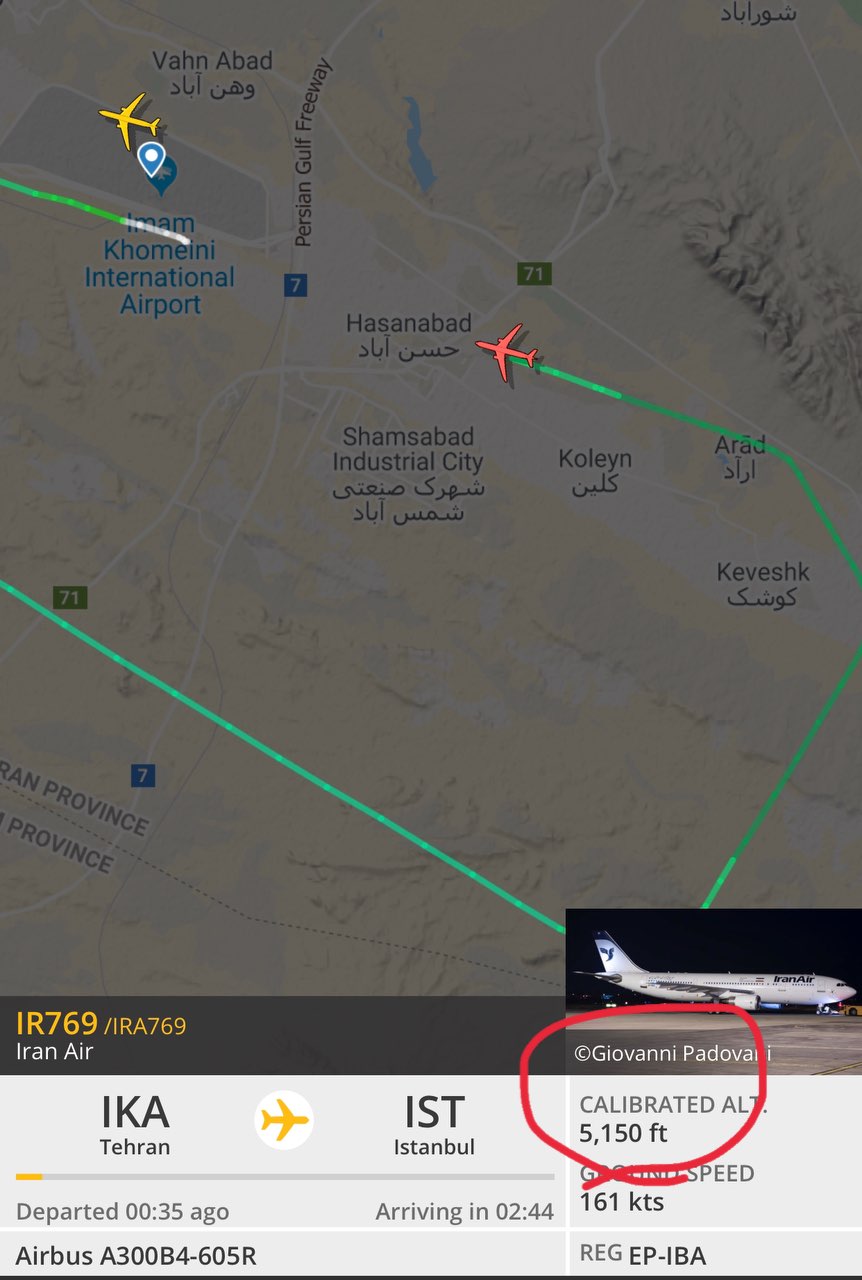بازگشت هواپیمای تهران-استانبول به فرودگاه امام خمینی