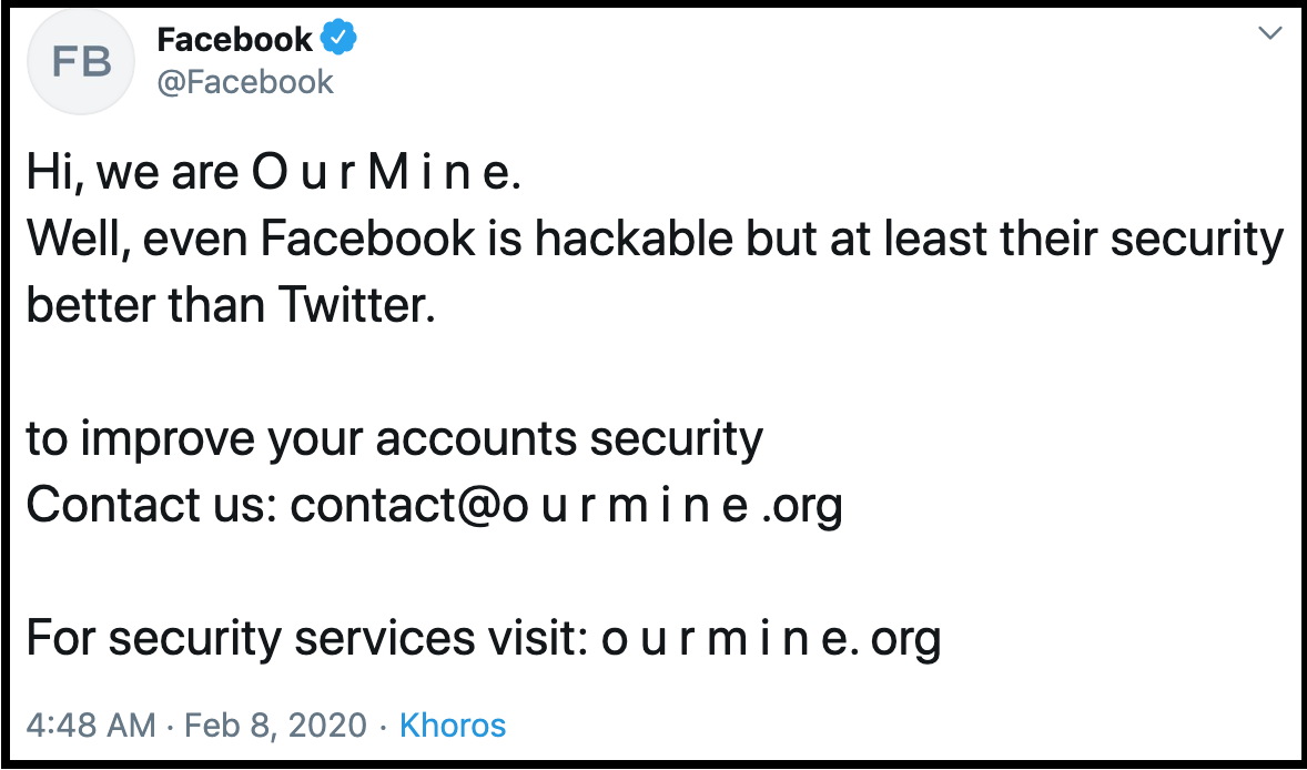 هک شدن صفحات کاربری فیسبوک و مسنجر در توئیتر و اینستاگرام