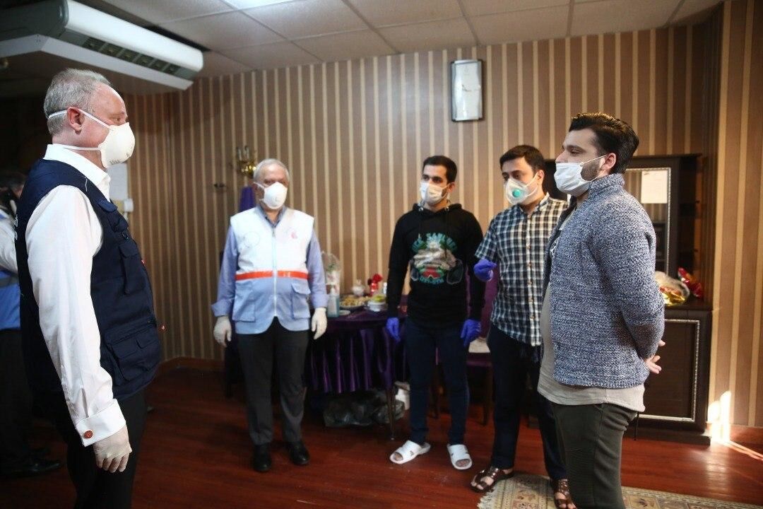 بازدید از دانشجویان در قرنطینه