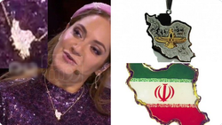 واکنش کاربران به نقشه تجزیه شده ایران بر گردن ⁧مهناز افشار