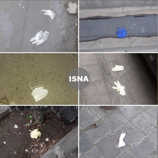 توصیه مهم به شهروندان در مورد جداسازی ماسک و دستکش استفاده شده