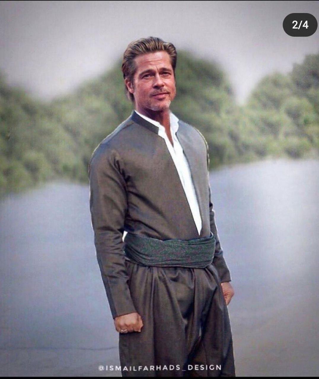 تصاویری از ستاره‌های مشهور هالیوود با لباس کردی