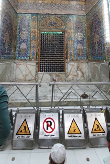 درهای حرم حضرت علی (ع)به روی زائران بسته شد