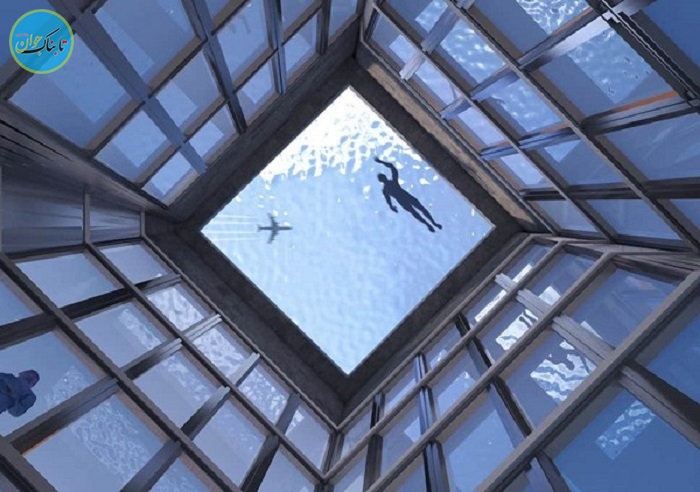 لذت شنا در اولین استخر ۳۶۰ درجه جهان +عکس