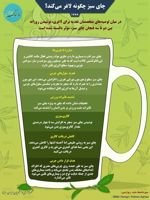 چای سبز چگونه لاغر می‌کند؟