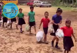 زباله‌های پلاستیکی، شهریه مدرسه! + فیلم