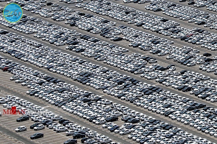 تصاویر هوایی از پارکینگ ایران خودرو