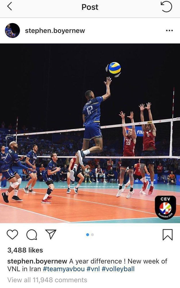 ایرانی‌ها والیبالیست تفرقه افکن فرانسه را وادار به اصلاح پستش کردند!