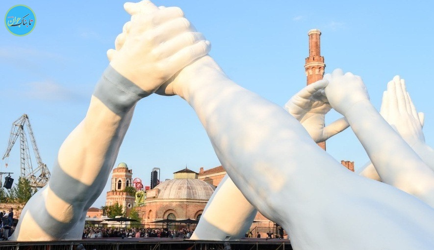 ساخت یک پل با شش جفت دست !