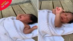 لحظه پیدا شدن نوزاد رهاشده در دمای ۳۲ درجه! +فیلم