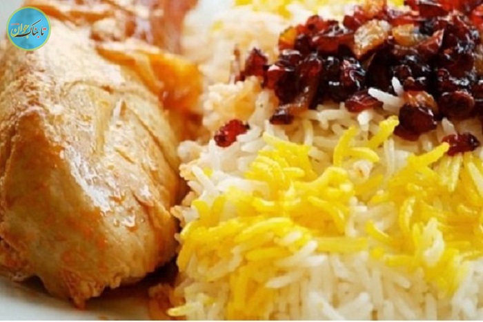 زرشک پلو با مرغ