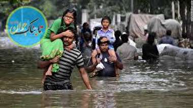 بارش های موسمی بیمارستان نپالی را زیر آب برد