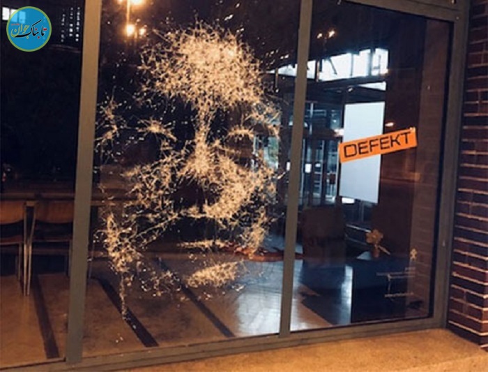 هنرمندی با شیشه‌های شکسته