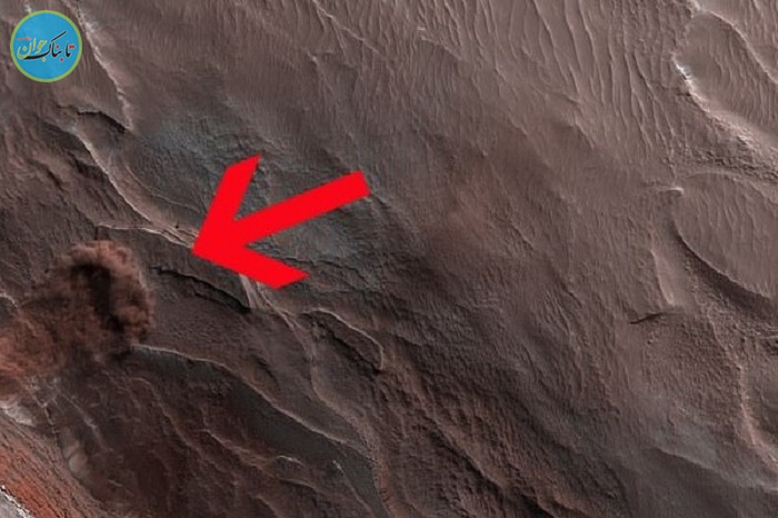 تصاویر ناسا از سقوط بهمن در مریخ