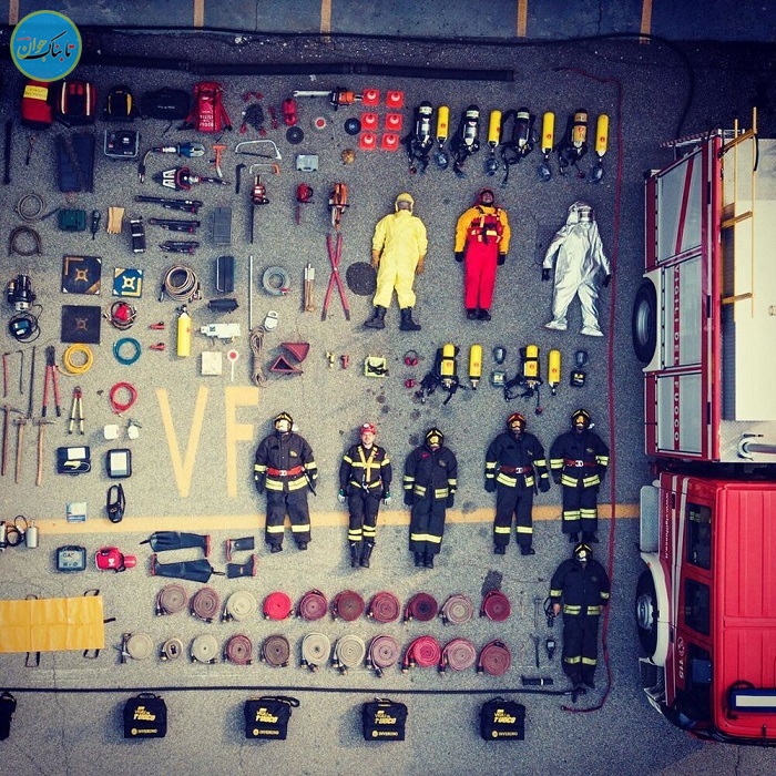 چالش عکس هوایی با تجهیزات کاری