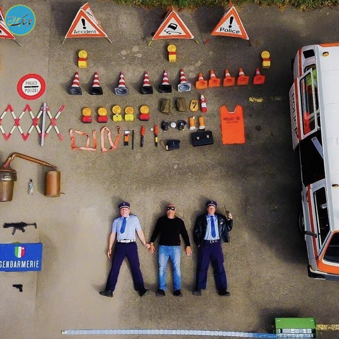 چالش عکس هوایی با تجهیزات کاری