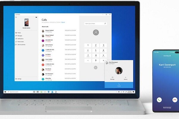 امکان پاسخگویی به تماس گوشی های اندرویدی توسط ویندوز ۱۰
