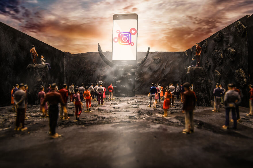 عکاسی از مدل‌های مینیاتوری حیات‌وحش