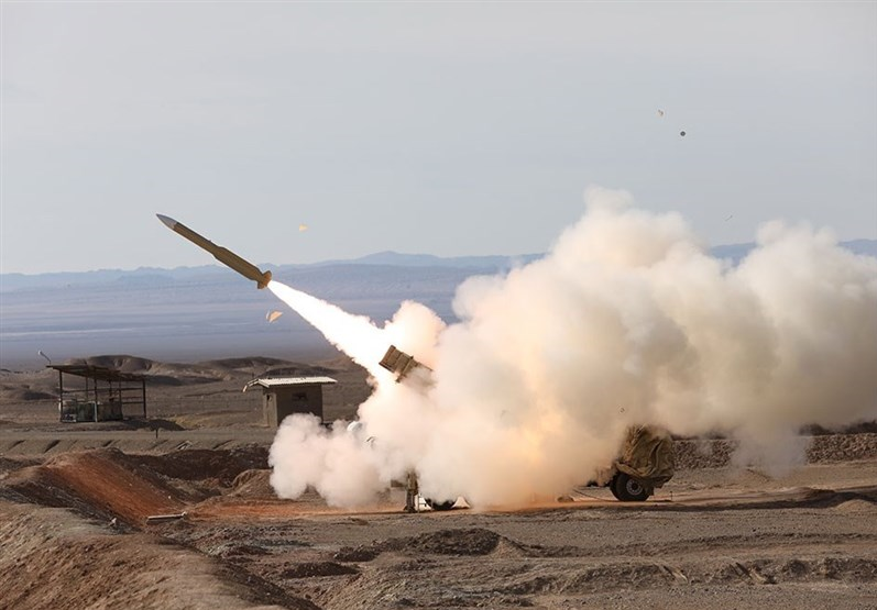 شلیک سامانه «مرصاد-۱۶» در رزمایش ولایت ۹۷ 