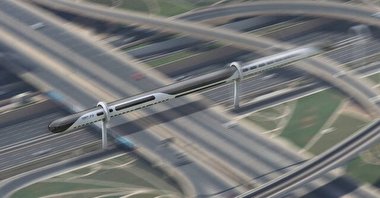 طراحی قطار شناور روی هوا با سرعت ۸۰۰ کیلومتر در ساعت + تصاویر